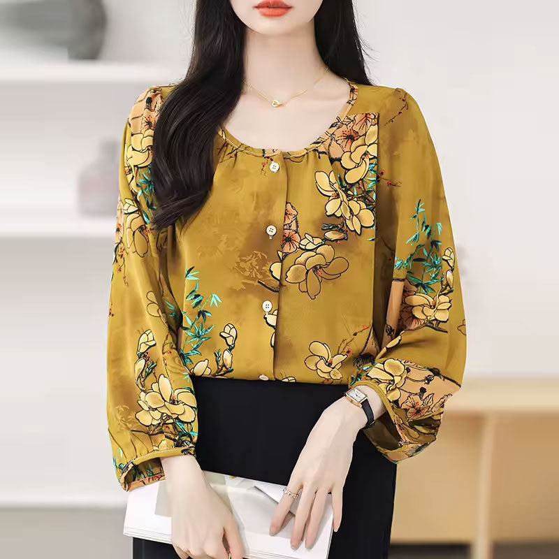 Abigail Blouse met lange mouwen