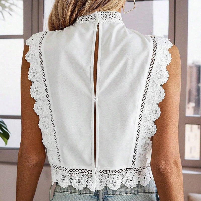 Vella Besticktes Crop-Top
