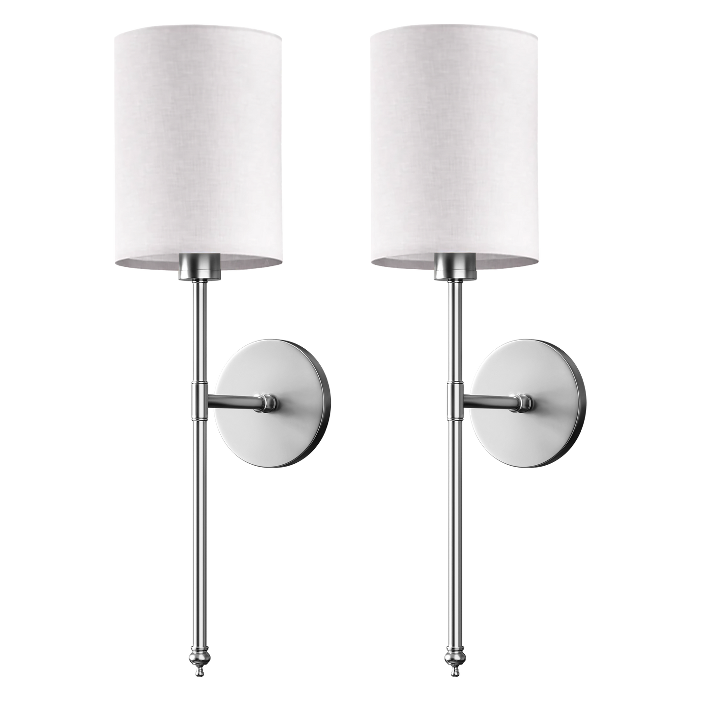 DRAHTLOSE ZYLINDRISCHE WANDLEUCHTEN (SET MIT 2)