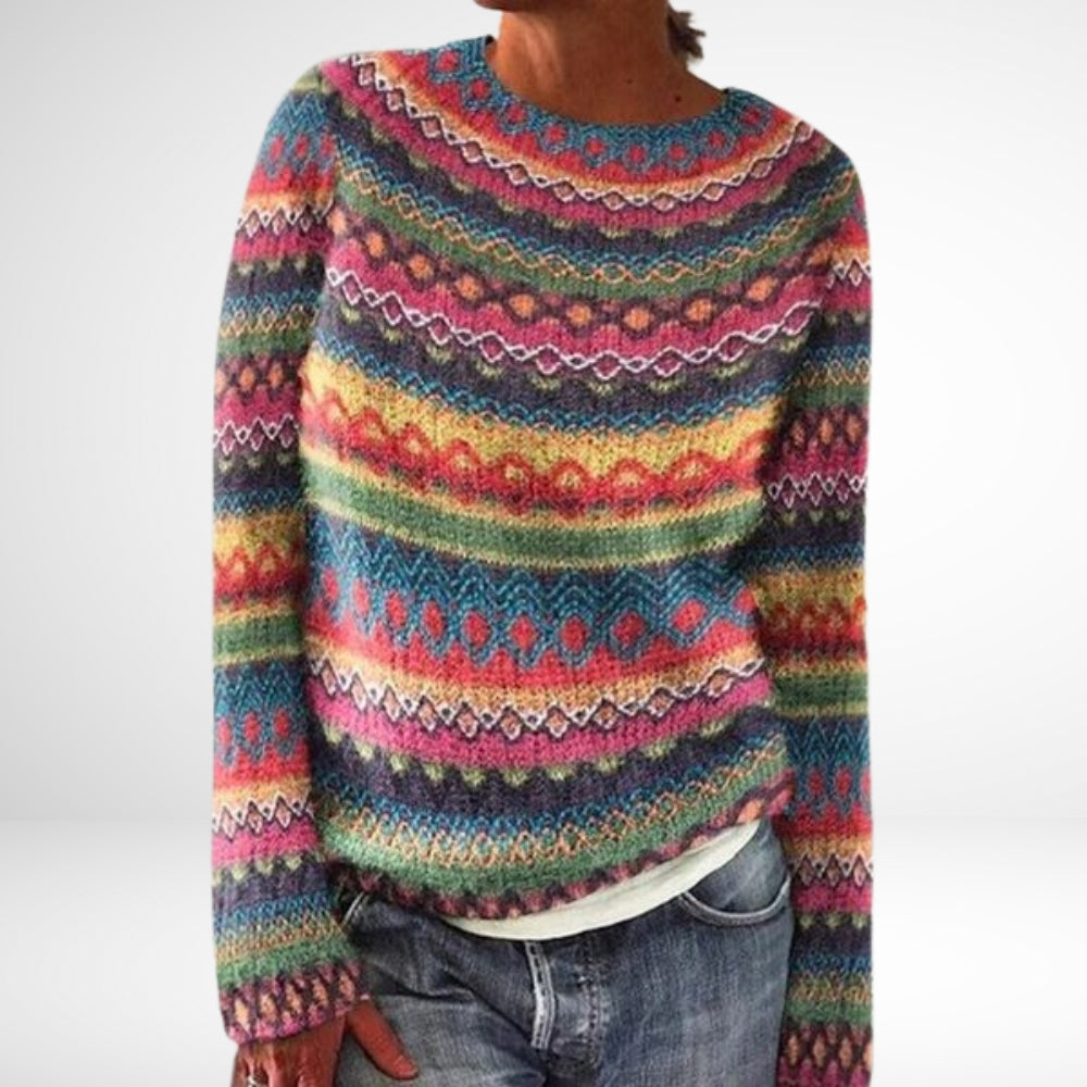 Eden - Rundhals-Multicolor-Pullover