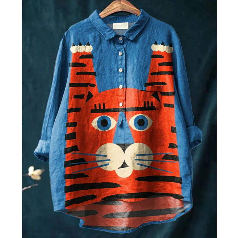 Binky | T-shirt met kattenkunst