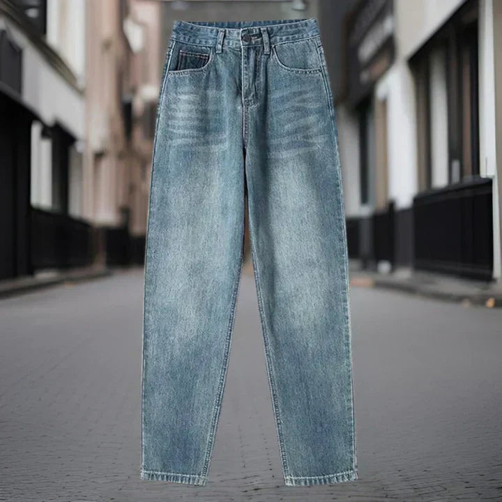 Clara | Højhalsede Jeans med lige ben