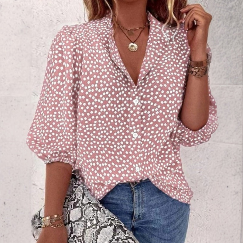 Vintage Polka Dot Blouse