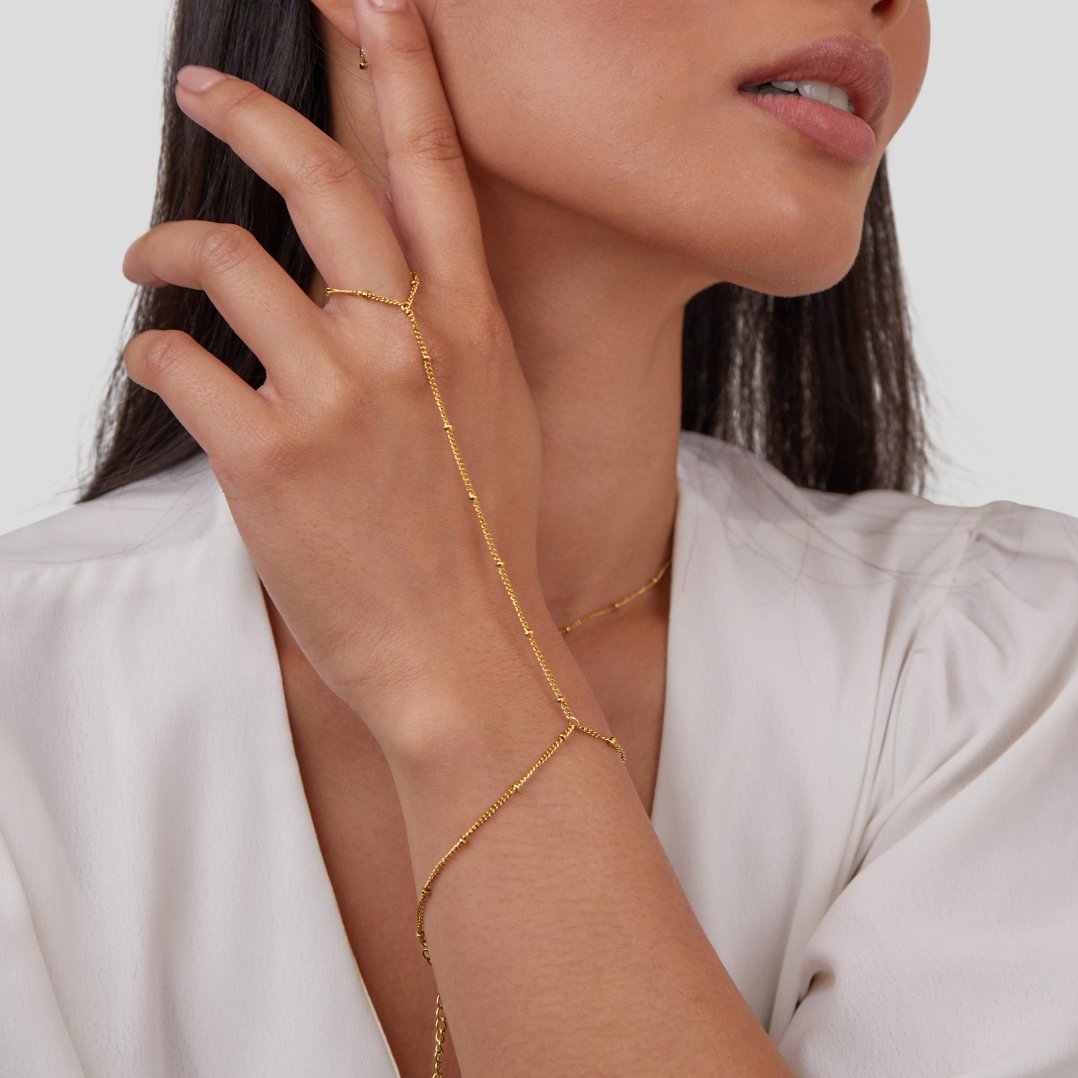 Gouden kettingarmband