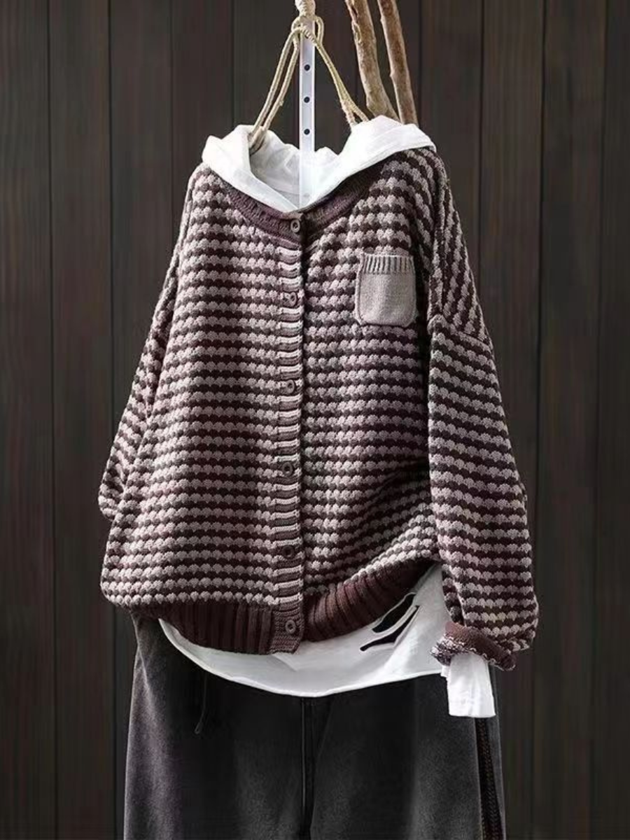 SELIORA | GEBREID VEST MET TEXTUUR