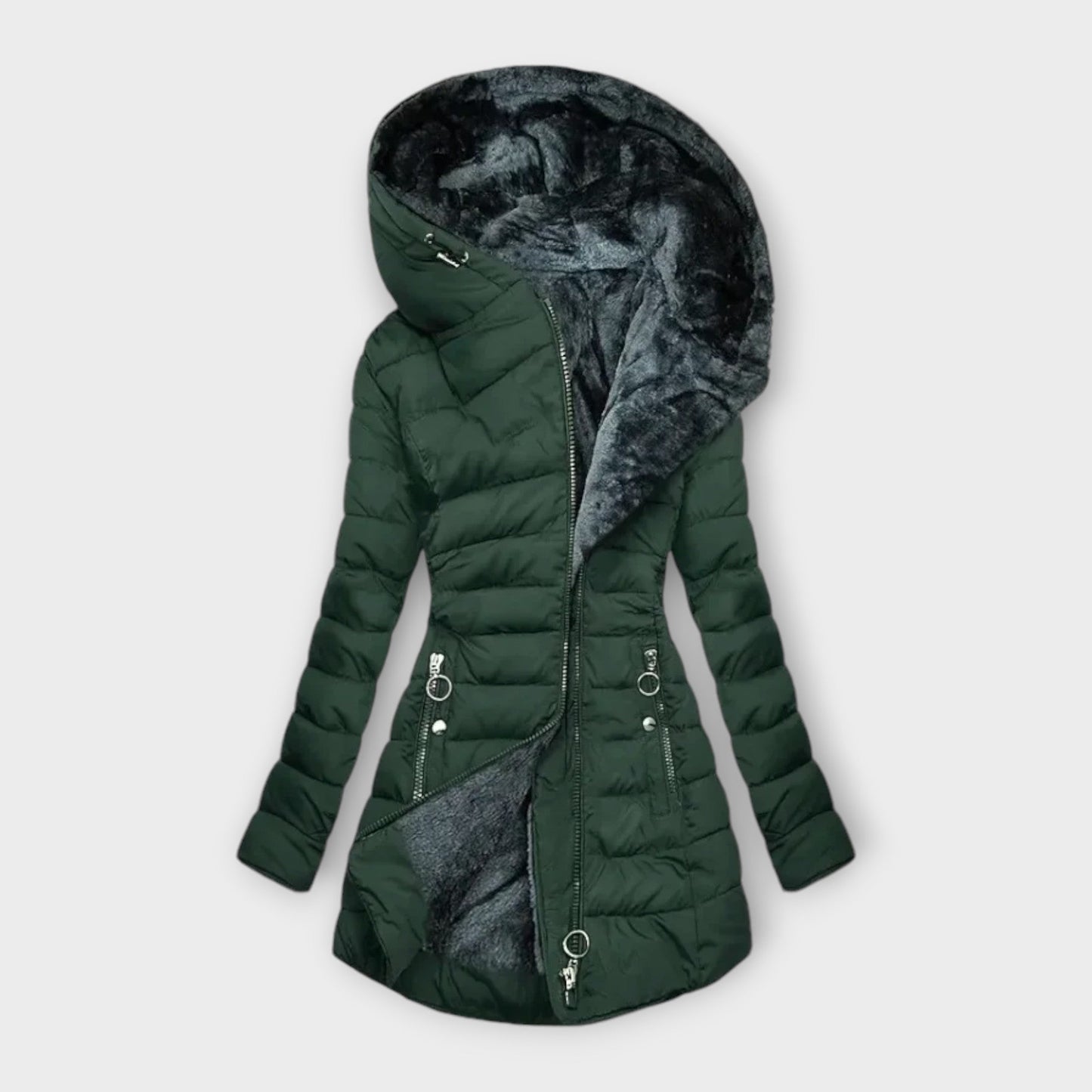 Hannah | Elegante Bontgevoerde Jas