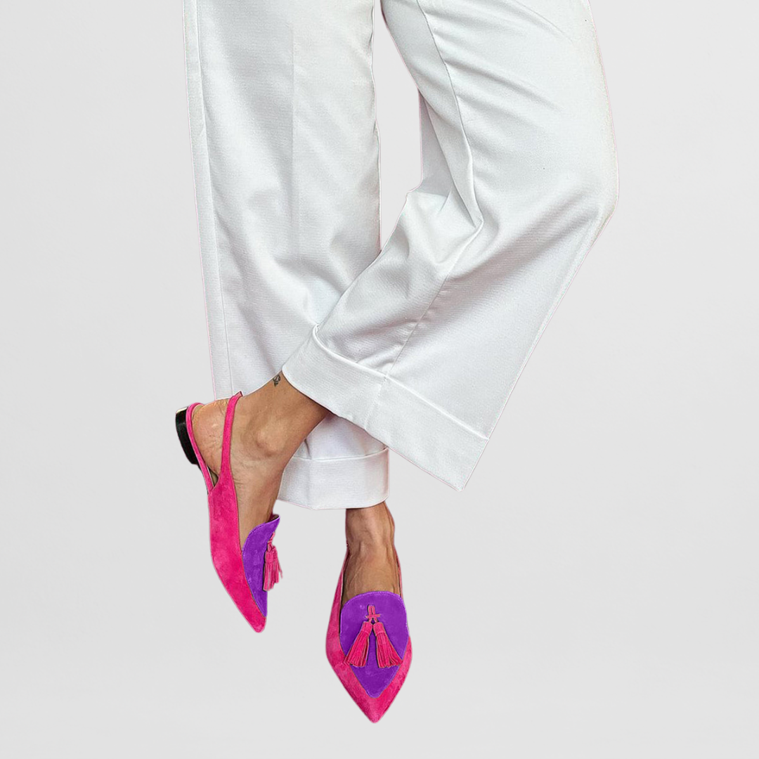 Layla | Kleurrijke spitse loafers