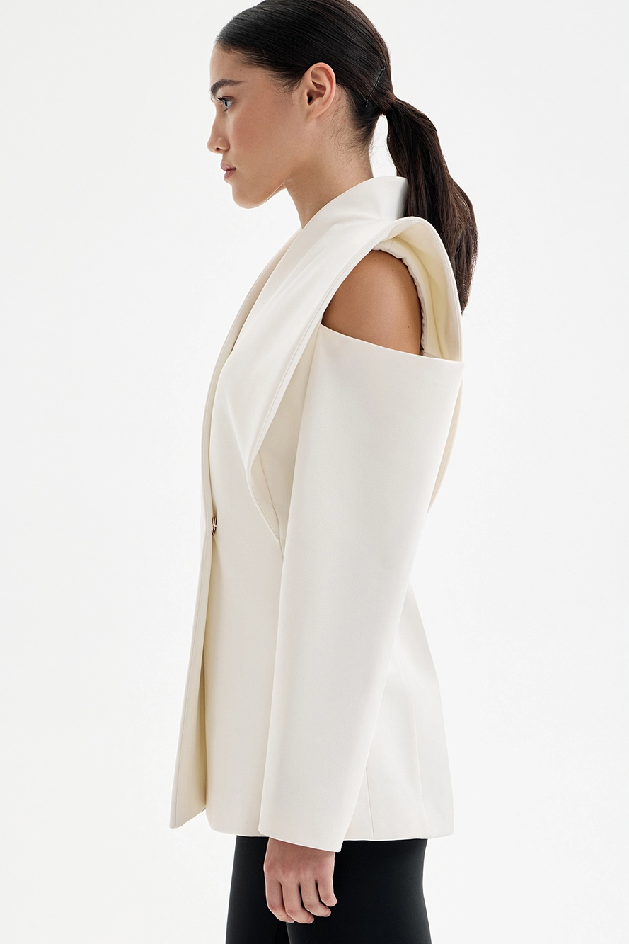 Aenor – Blazer à épaules sculpturales