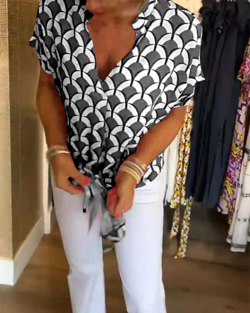 SOLVEIG I STYLISCHE BEDRUCKTE BLUSE