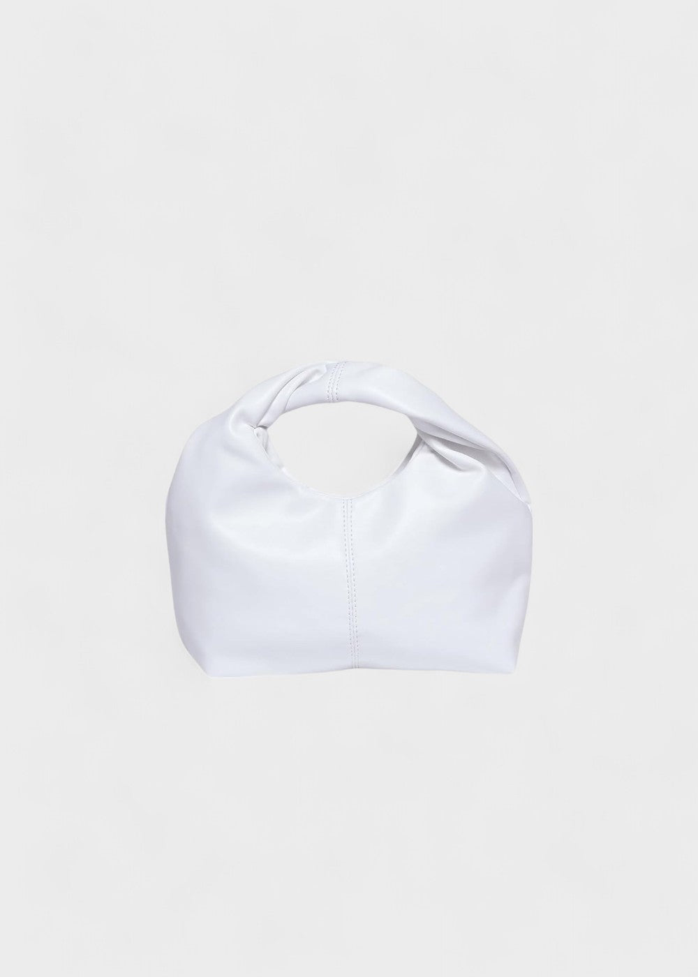 Dames hobo tas met rond handvat van synthetisch leer, modern design - Lila