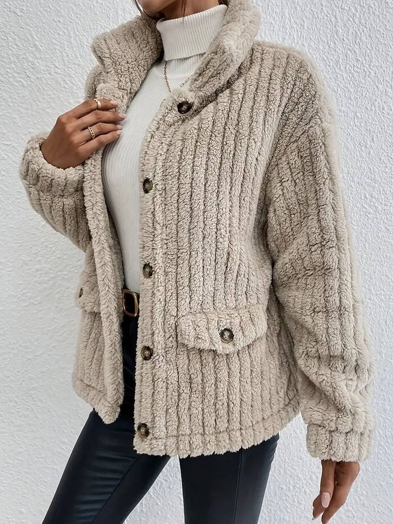 NOVA™ | Wendbarer Samtknopf-Cardigan