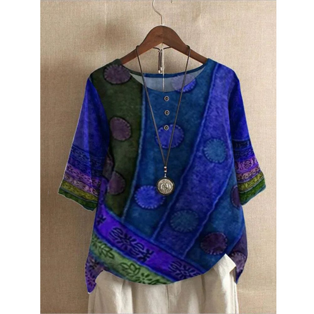 Valarie – Kleurrijke boho-top
