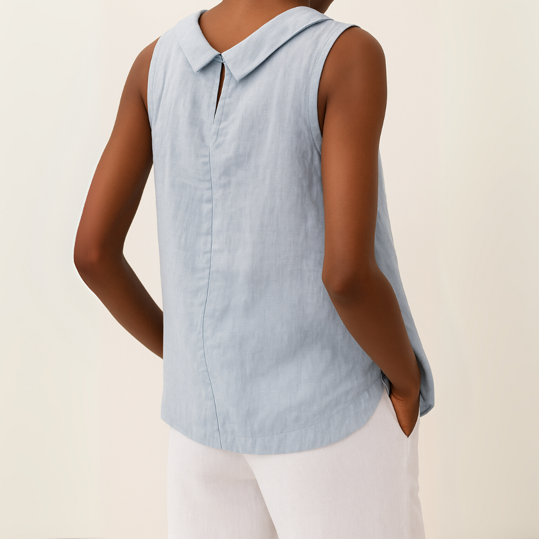 DAJA MOUWLOZE LINNEN BLOUSE