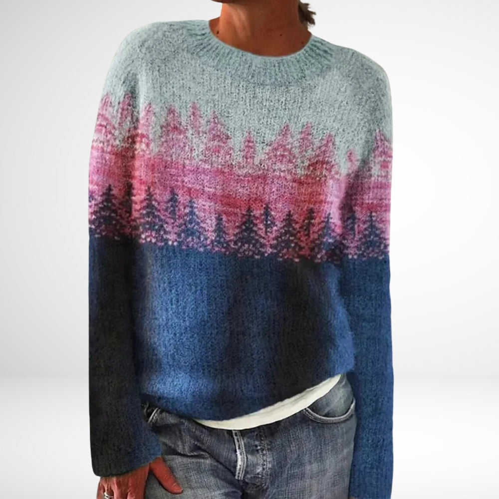 Gabriella - Pullover mit Waldmotiv