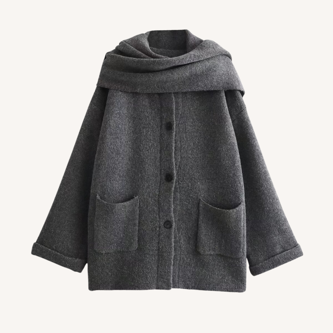 Jodie | Vest met sjaal