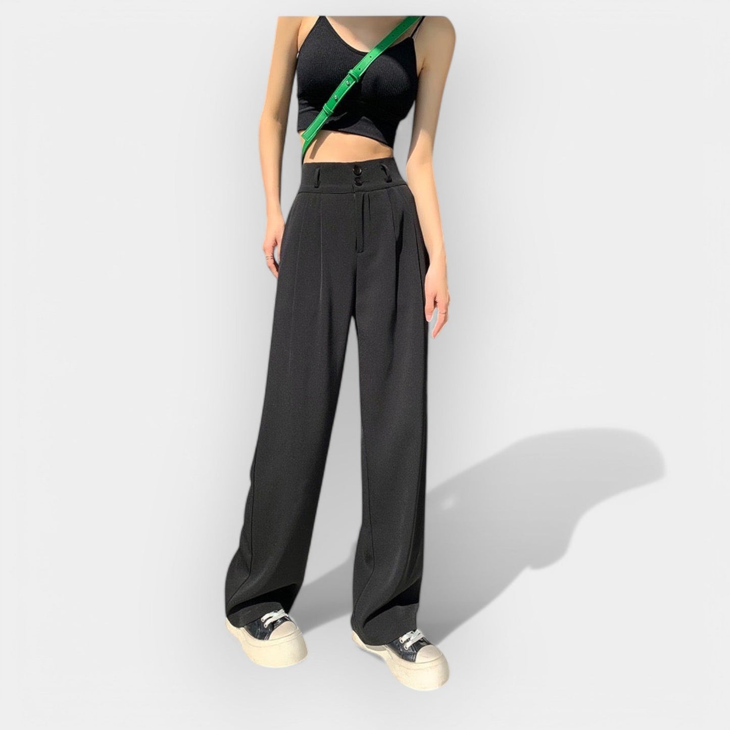 Wijde broek in Koreaanse stijl