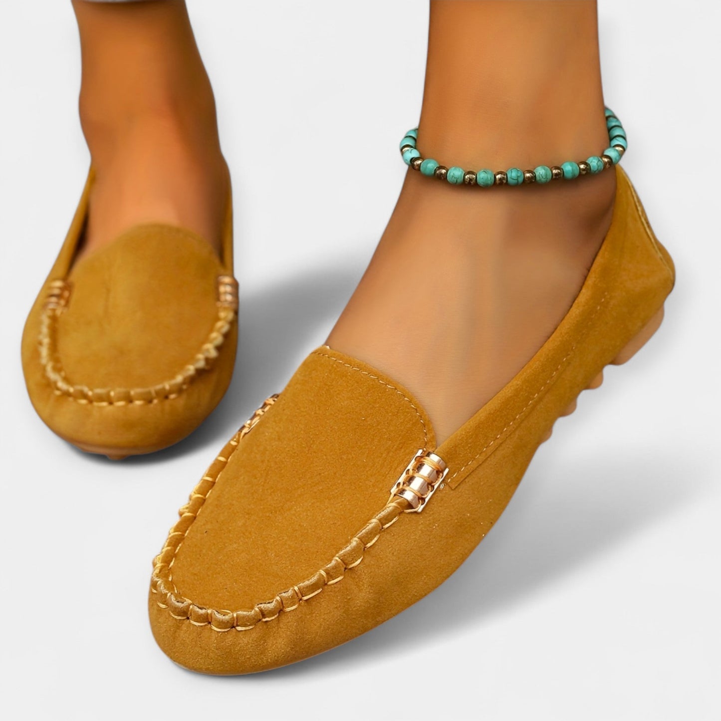 Loafers met metalen detail