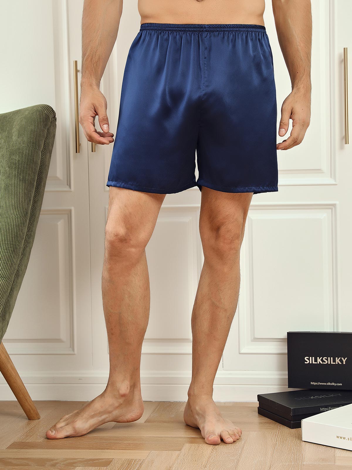 100% Zijde – Lounge shorts