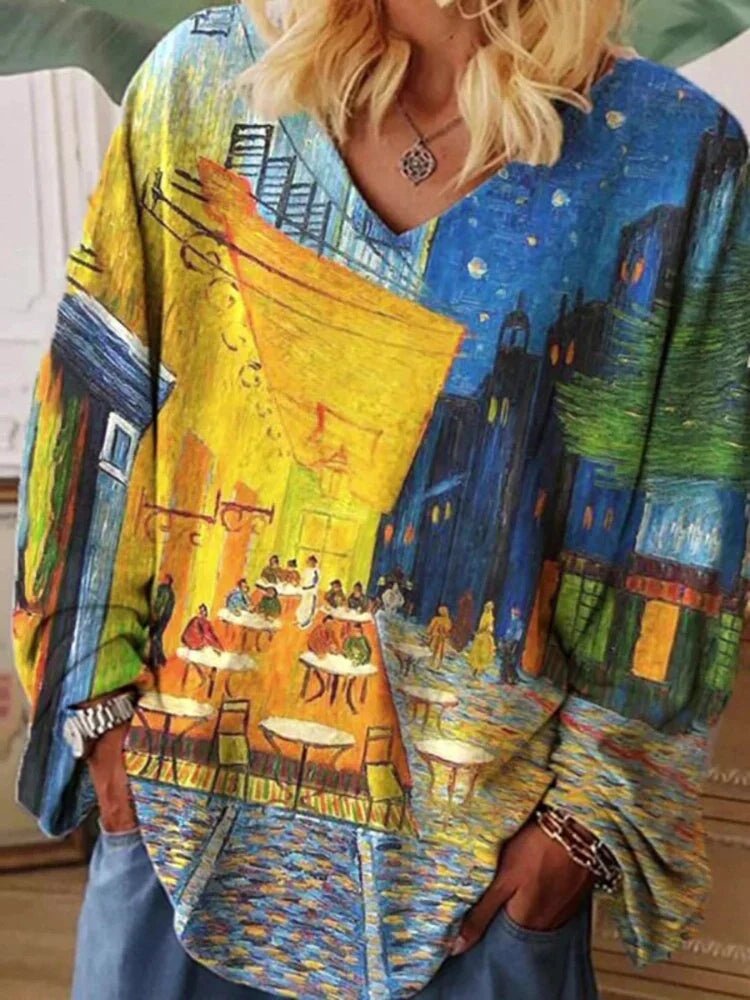 Barneys New York | Van Gogh Loose Fit Kunst T-shirt