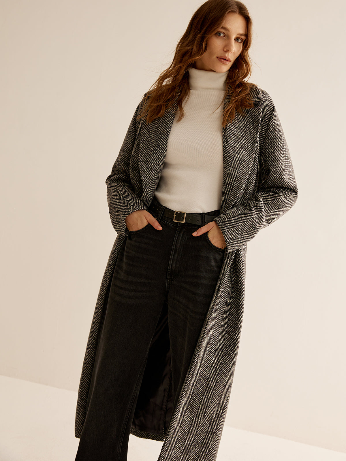 Essentiële Veelzijdige Lange Trenchcoat