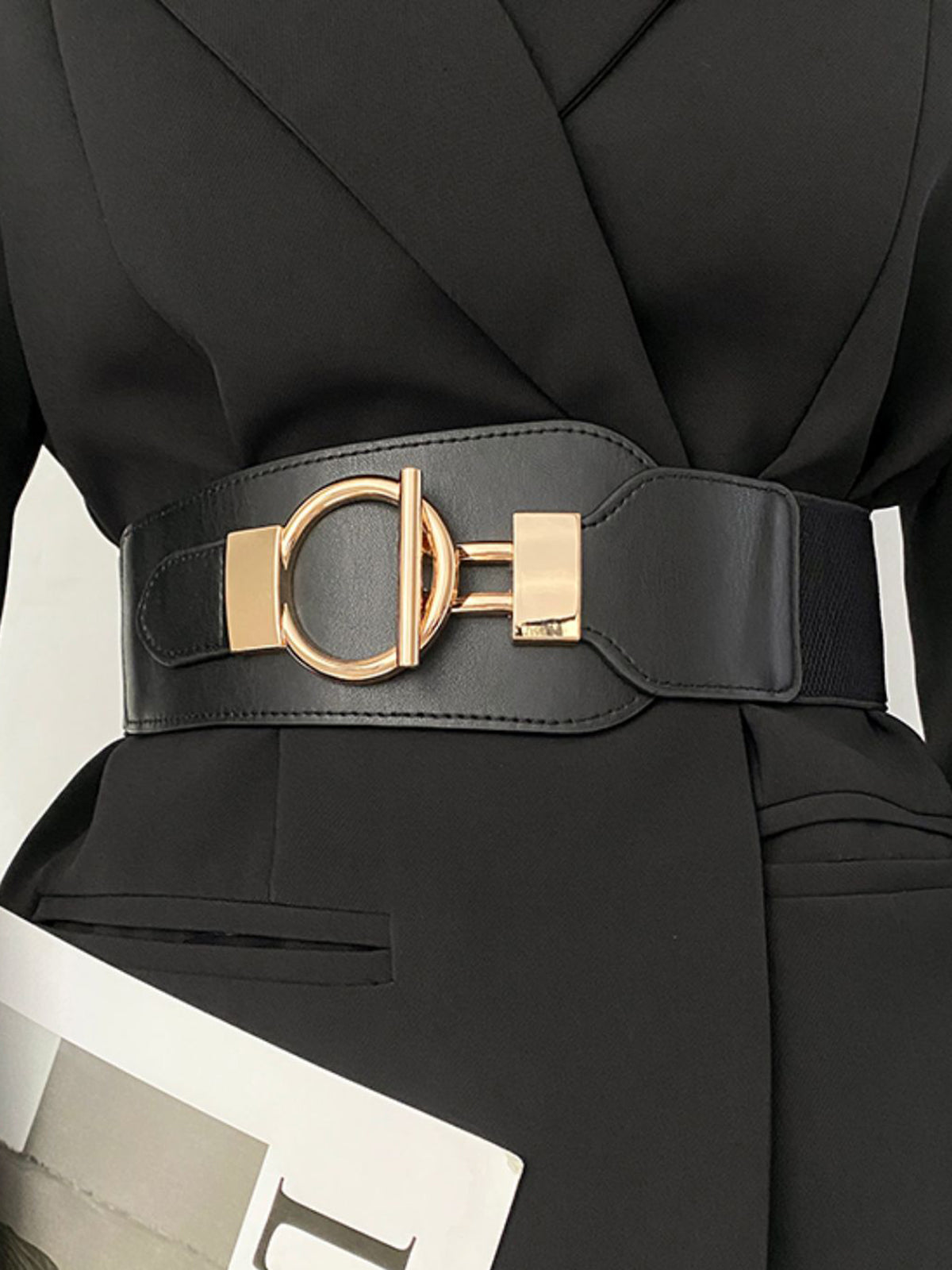 Metalen Lariat Elastische Brede Riem