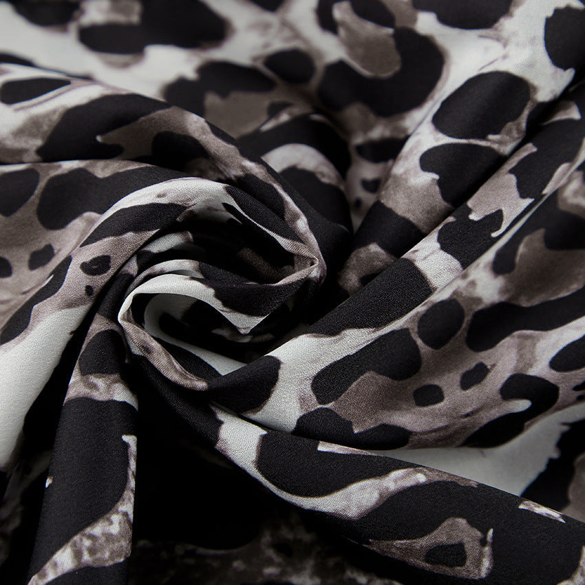 Rosea | Hose mit weitem Bein im Leopardenmuster