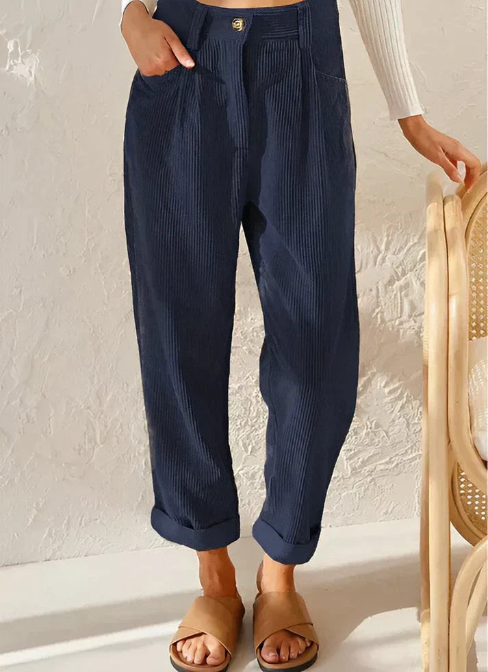 Margit | High-Waist Cordhosen