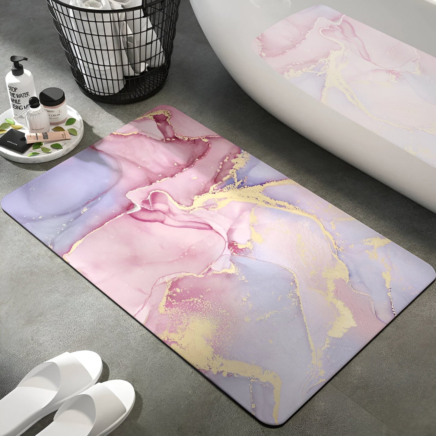 LuxeGold Stenen Badmat