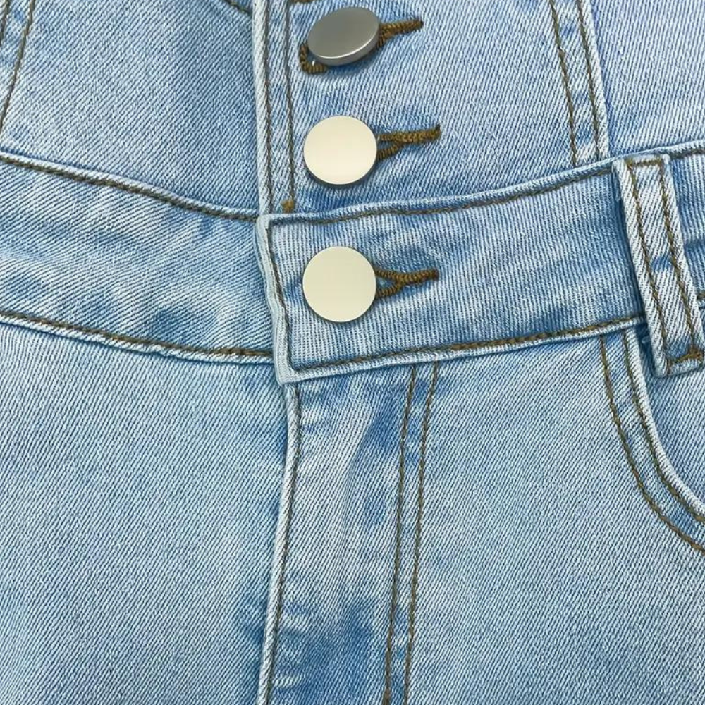 Alvhilde | Stilfulde Højtaljede Slidte Jeans