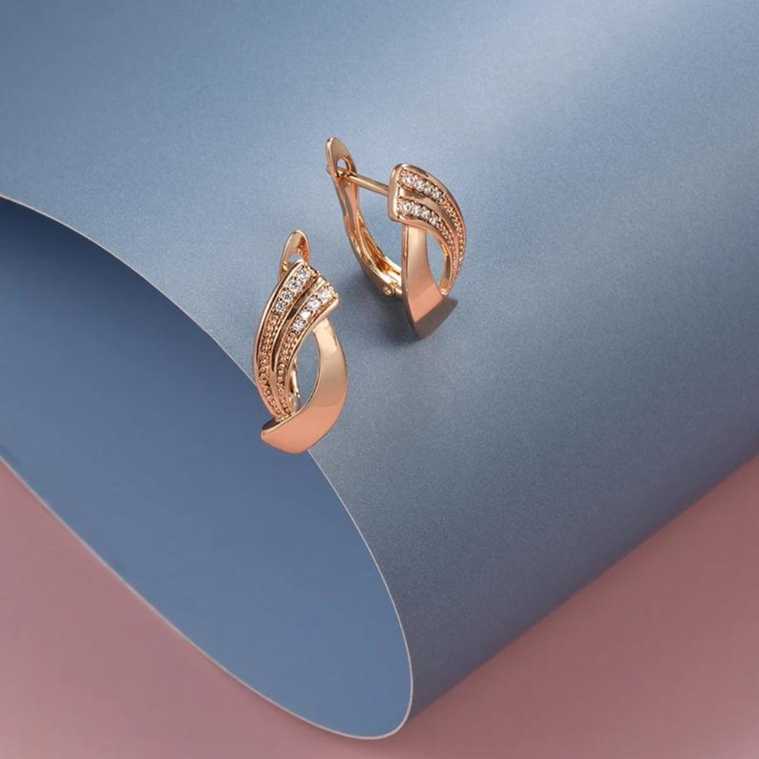 Paris™ | Elegante Ohrringe aus Roségold