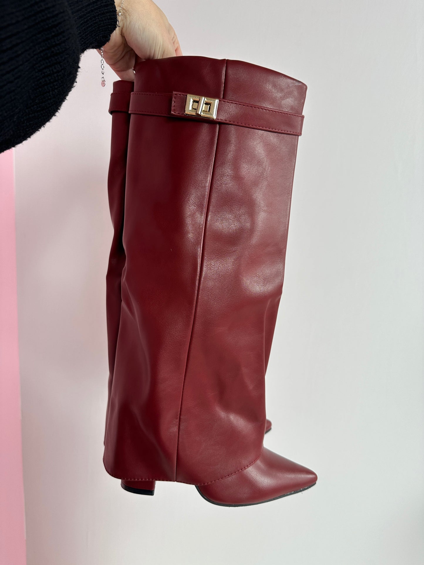 ELOISE™ - Bordeauxleren Laarzen
