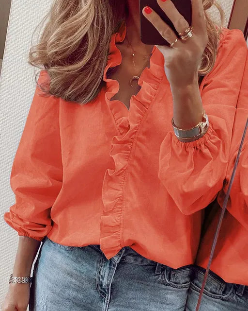Jana | Zomers ruches shirt