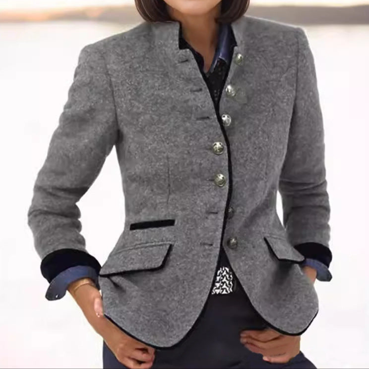 Lila | Getailleerde wollen blazer