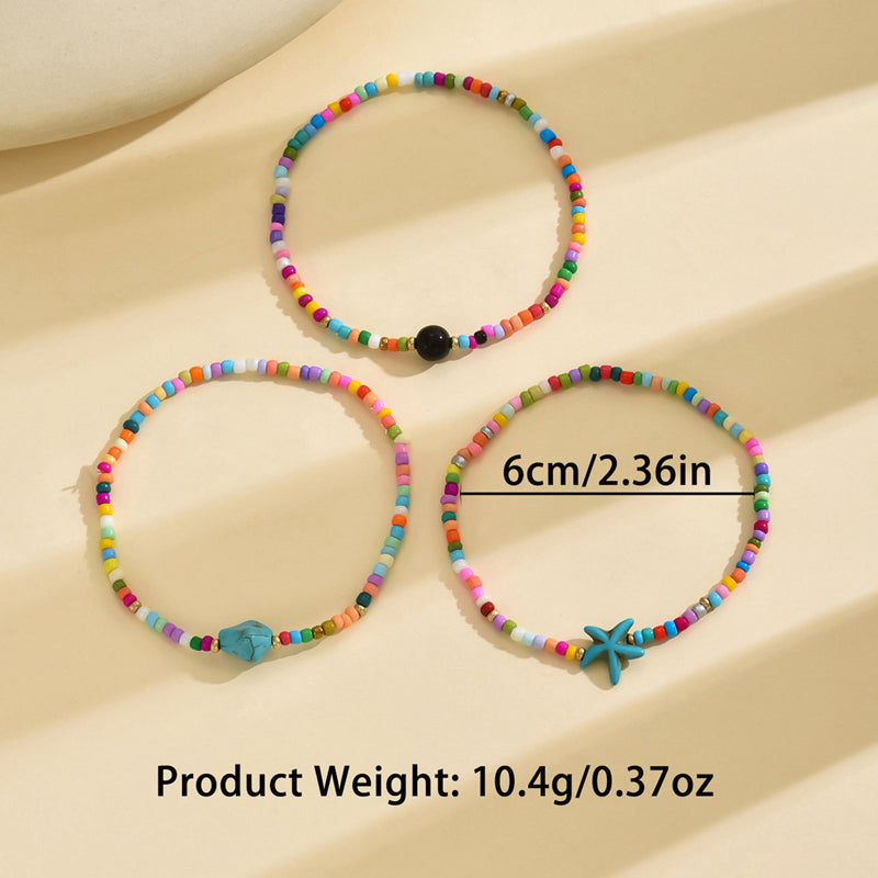 Böhmisches Armband mit bunten Perlen