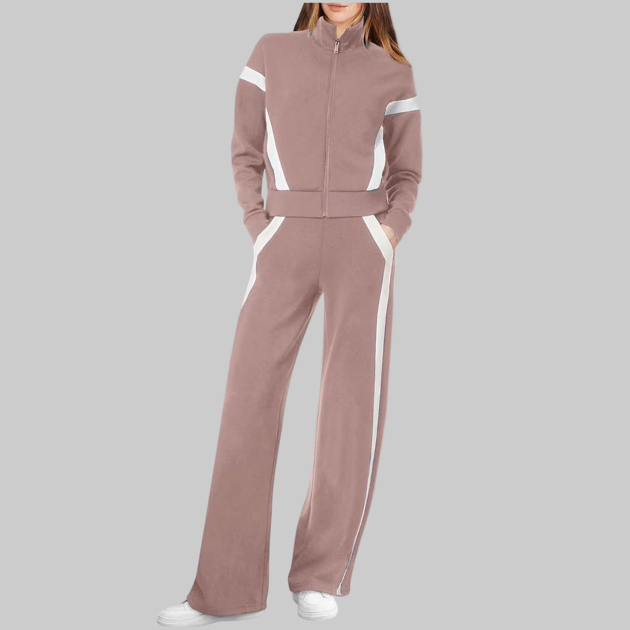 Lily - Casual top met lange mouwen en joggingbroekset