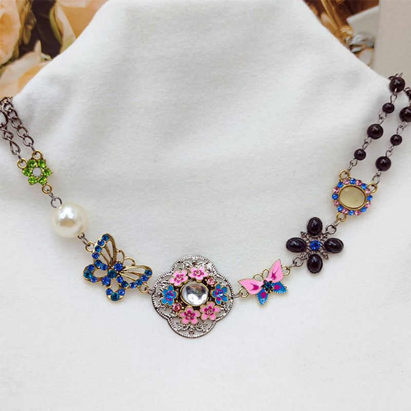 Vintage Etnische Vlinderketting