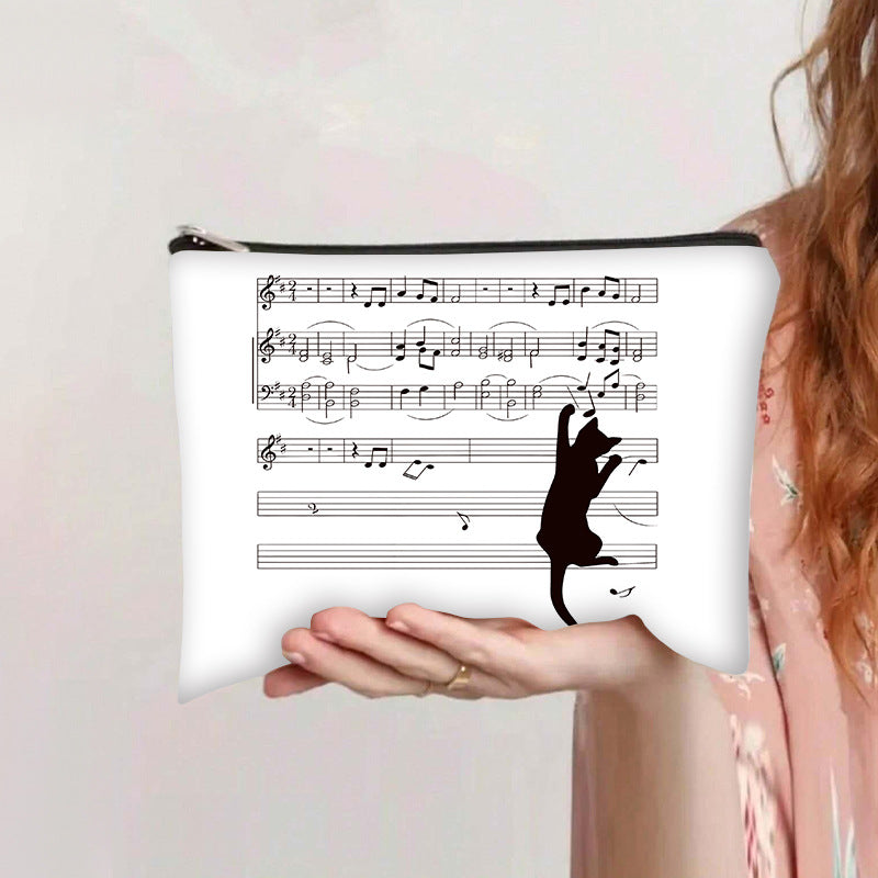 Casual tas met kattenprint