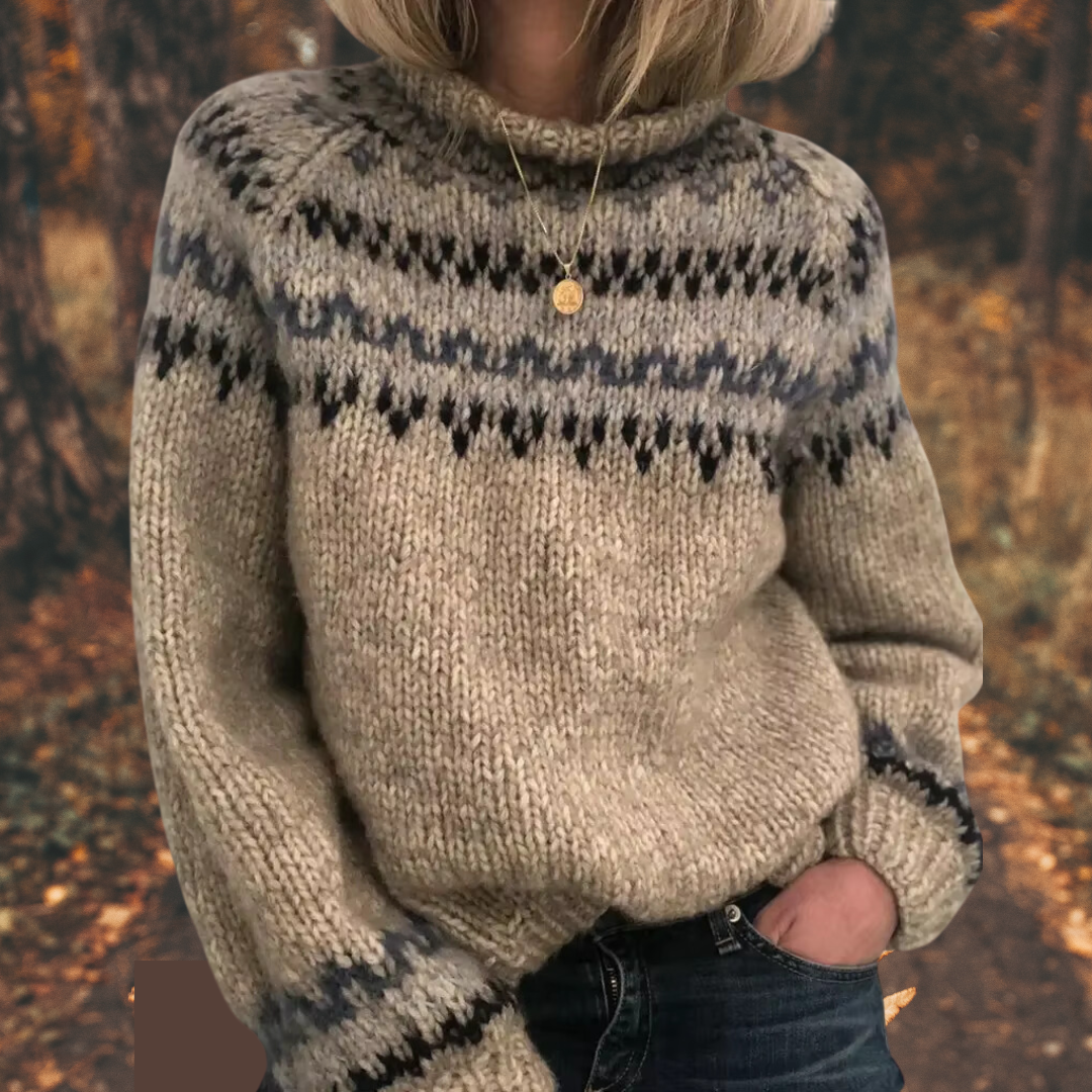 Astrid™ | Damen-Nordic-Strickpullover