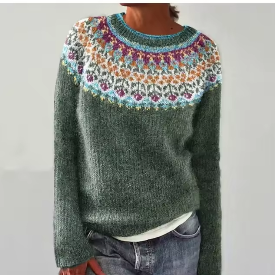 Silvana™ – Comfortabele Retropullover