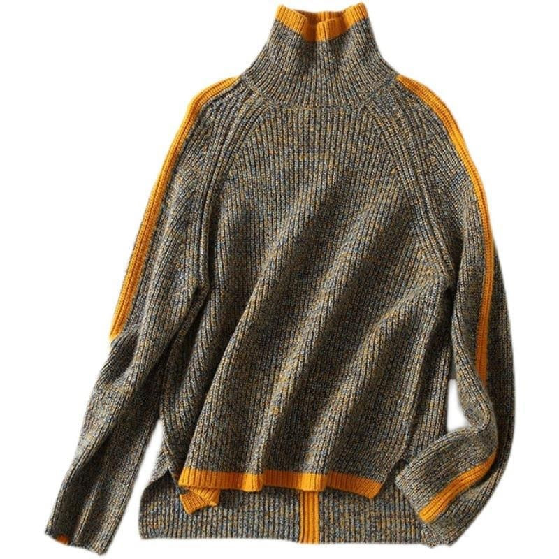 Wind loose fit knitted jumper