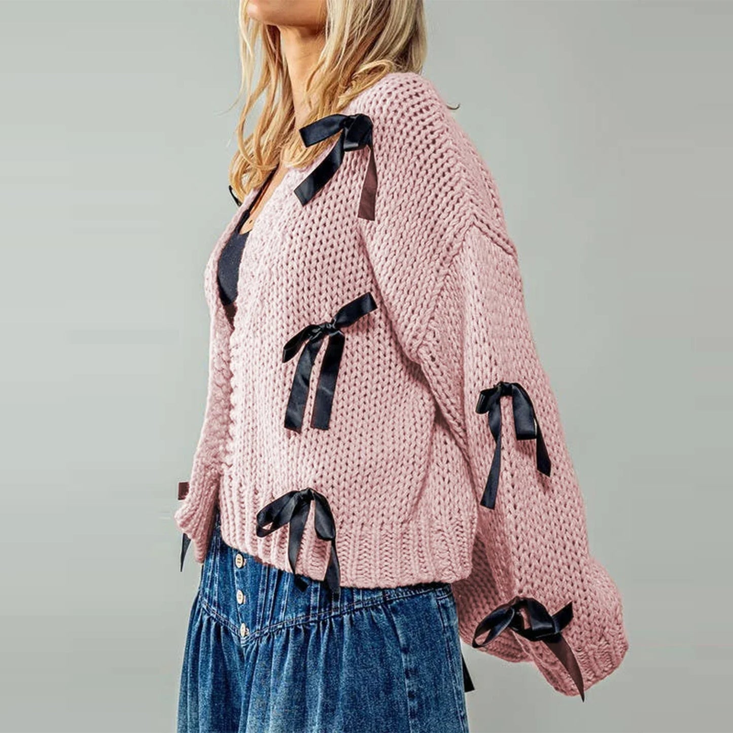 Belle Bow Strickjacke