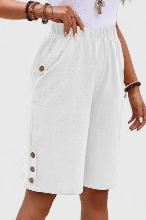 Comfortabele short - Wit