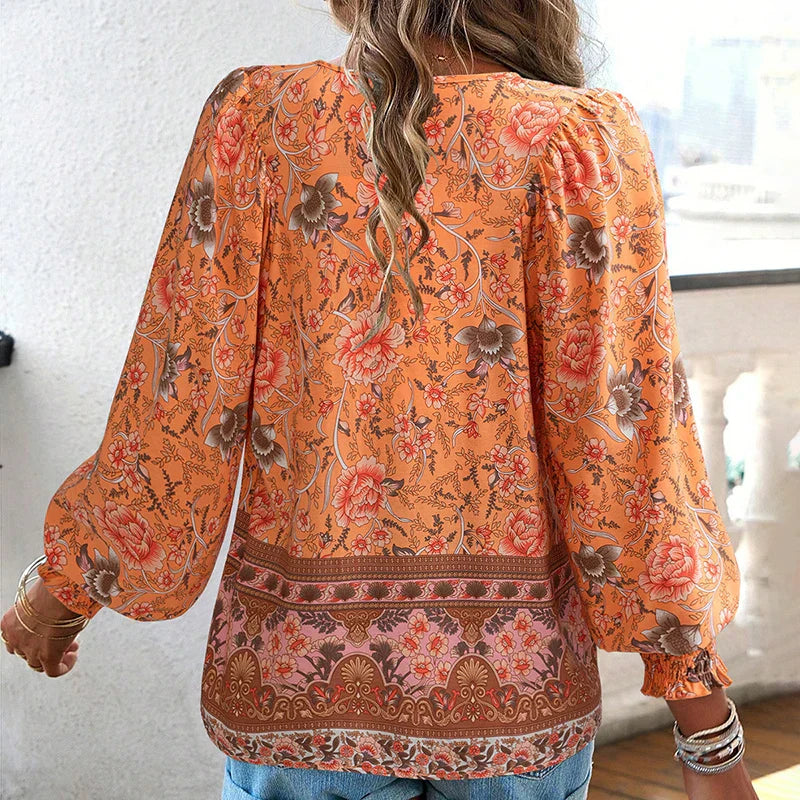 ANIKA IN CHIQUE BLOEMENBLOUSE