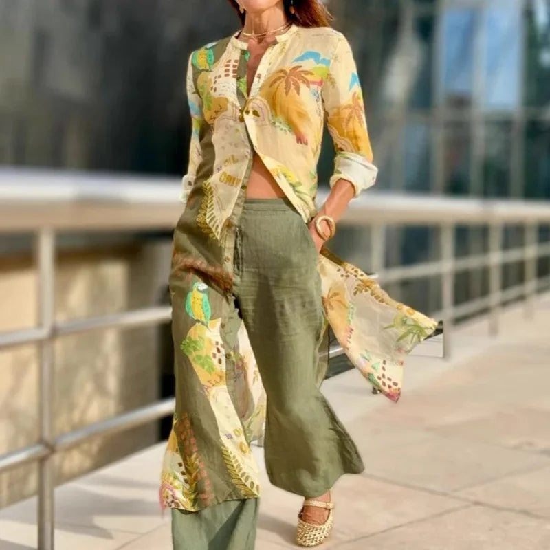 Skye™ – Chique Co-ord Set voor zorgeloze zomerdagen