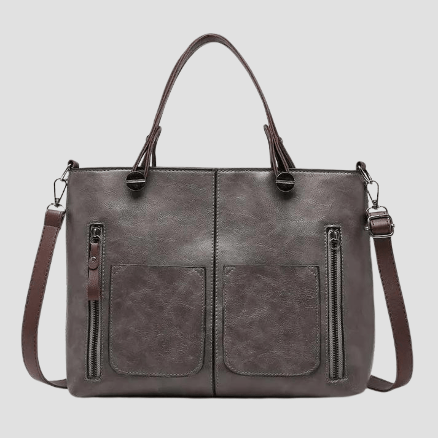 Elegante vintage leren schoudertas