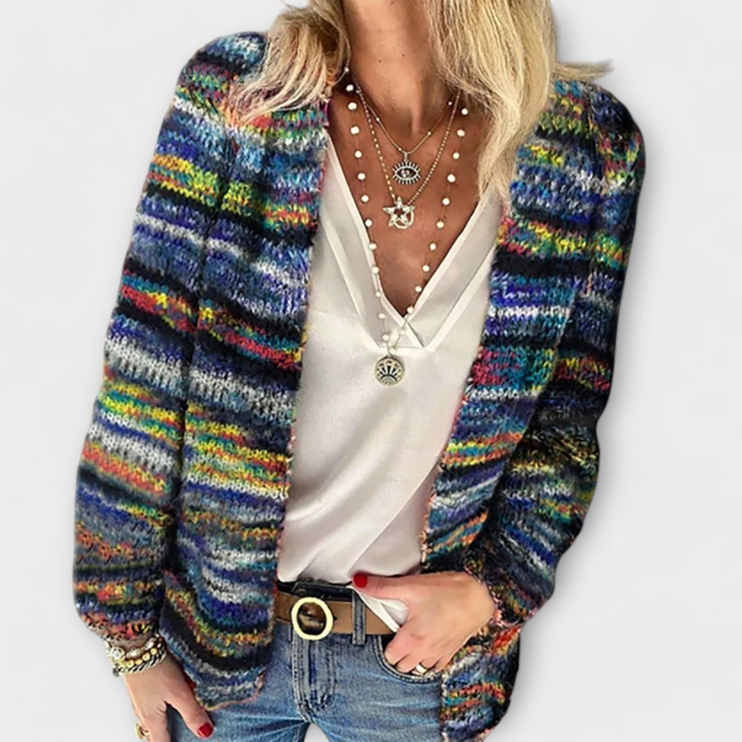 Daria | Lebhafte und gemütliche Strickjacke