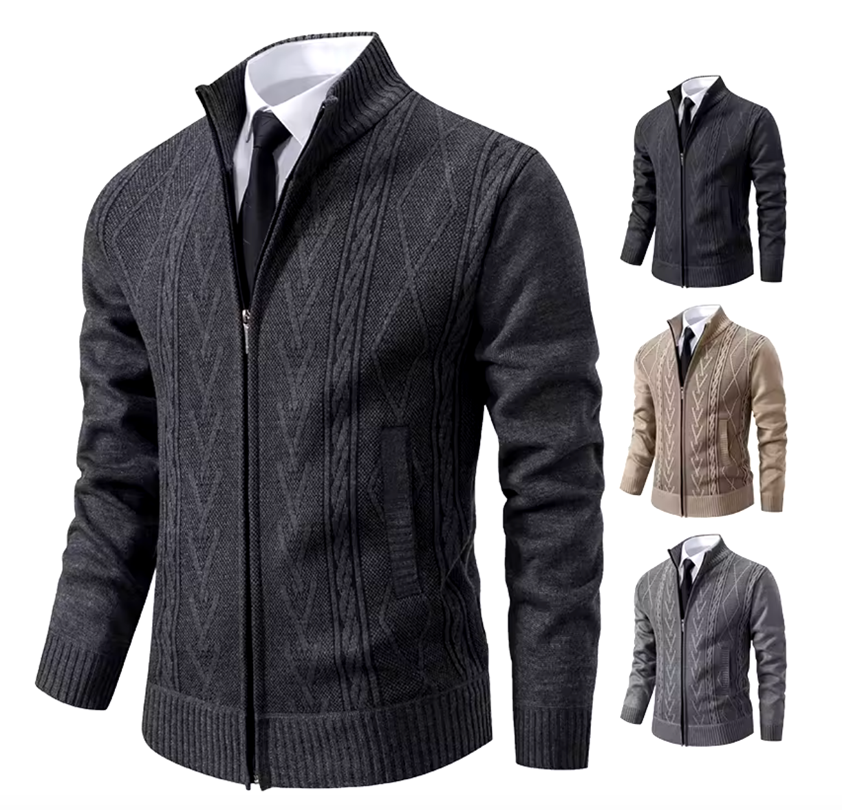 Elegante casual fleecejas