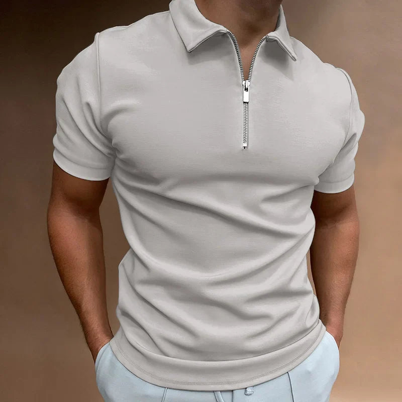 THARAH | Poloshirt met halve rits