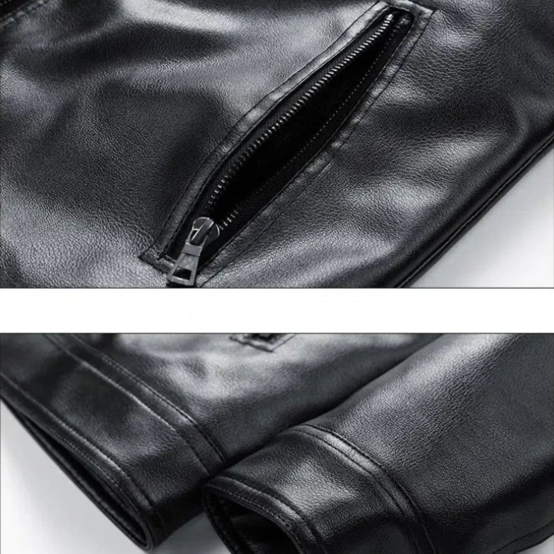 Bronco Leder-Bomberjacke