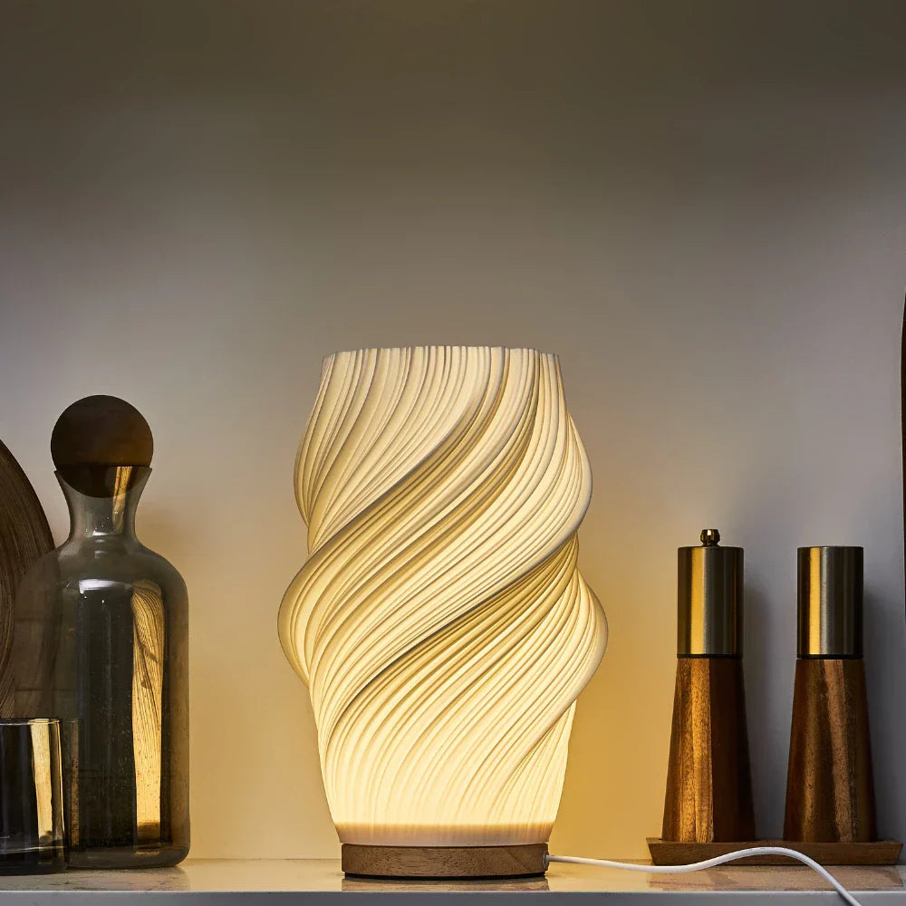 Serene wavecrest lamp
